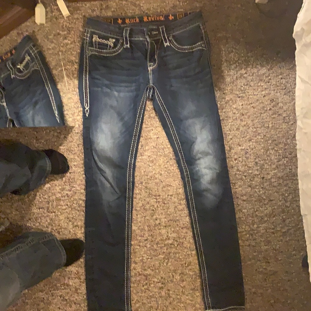 Size 28 Rock Revival jeans.